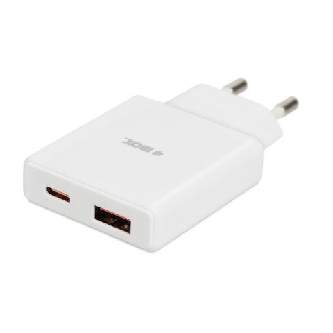 IBOX ŁADOWARKA UNIWERSALNA C-43 GAN PD30W SLIM USB A+C WHITE IBOX IBOX ŁADOWARKA UNIWERSALNA C-43 GAN PD30W SLIM USB A+C WHITE IBOX