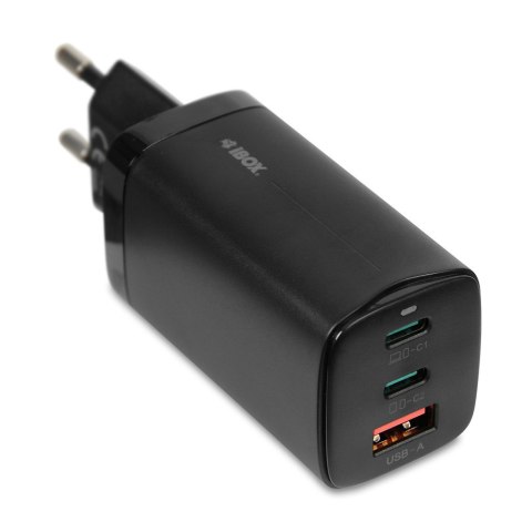 ŁADOWARKA SIECIOWA I-BOX C-65 GAN PD65W KABEL, CZARNA IBOX ŁADOWARKA SIECIOWA I-BOX C-65 GAN PD65W KABEL, CZARNA IBOX