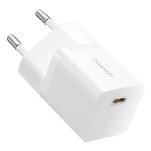 Ładowarka Baseus GaN5 mini 1C 25W+kabel USB-C biały Baseus Ładowarka Baseus GaN5 mini 1C 25W+kabel USB-C biały Baseus