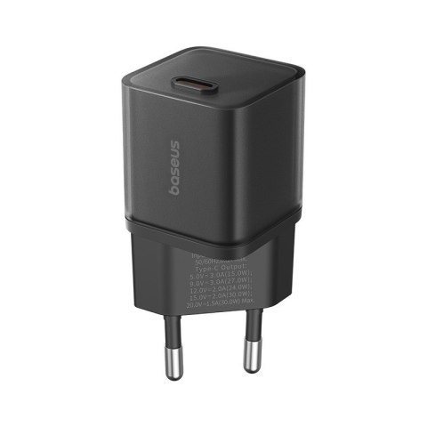 Ładowarka Baseus GaN5S 1C 30W EU (cluster black) Baseus Ładowarka Baseus GaN5S 1C 30W EU (cluster black) Baseus