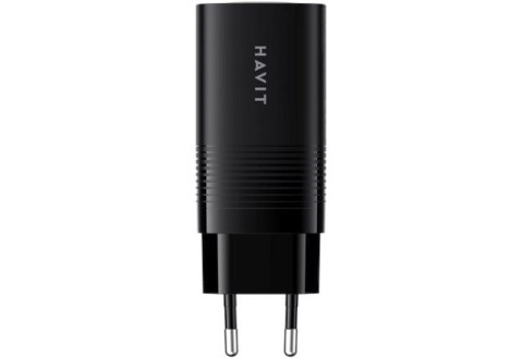 Ładowarka Havit UC20 EU USB-C+USB-C+USB-A (czarny) HAVIT Ładowarka Havit UC20 EU USB-C+USB-C+USB-A (czarny) HAVIT