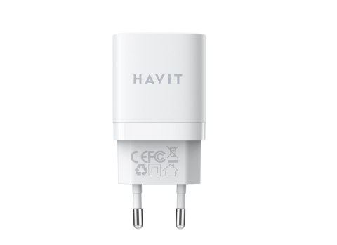 Ładowarka Havit USB-A+USB-C UC30 EU (biały) HAVIT Ładowarka Havit USB-A+USB-C UC30 EU (biały) HAVIT
