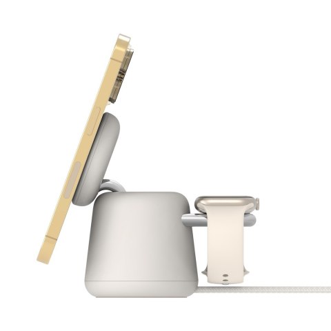 Ładowarka bezprzewodowa Belkin BoostCharge Pro 2-in-1 Wireless Charging Dock with MagSafe iPhone/Apple Watch 15W Sand Belkin Ładowarka bezprzewodowa Belkin BoostCharge Pro 2-in-1 Wireless Charging Dock with MagSafe iPhone/Apple Watch 15W Sand Belkin