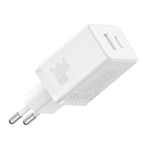 Ładowarka sieciowa Baseus Cube C+U 30W EU (moon white) Baseus Ładowarka sieciowa Baseus Cube C+U 30W EU (moon white) Baseus