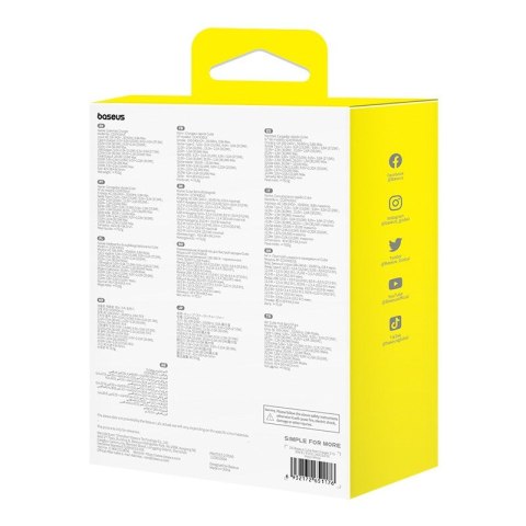 Ładowarka sieciowa Baseus Cube C+U 30W EU (moon white) Baseus Ładowarka sieciowa Baseus Cube C+U 30W EU (moon white) Baseus