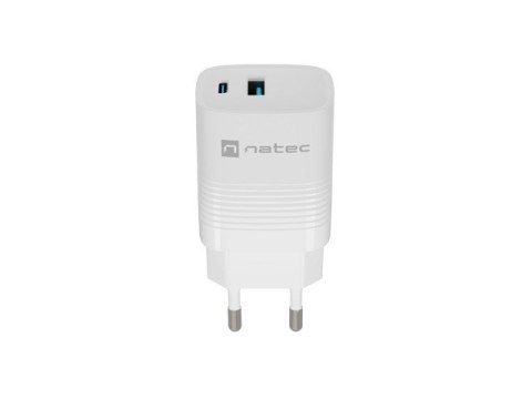 NATEC ŁADOWARKA RIBERA GAN 1X USB-A + 1X USB-C 30W BIAŁA NUC-2140 NATEC NATEC ŁADOWARKA RIBERA GAN 1X USB-A + 1X USB-C 30W BIAŁA NUC-2140 NATEC