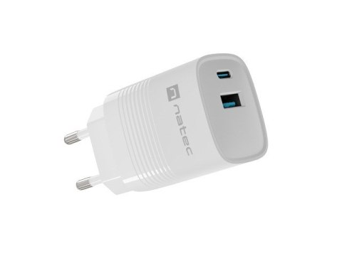 NATEC ŁADOWARKA RIBERA GAN 1X USB-A + 1X USB-C 30W BIAŁA NUC-2140 NATEC NATEC ŁADOWARKA RIBERA GAN 1X USB-A + 1X USB-C 30W BIAŁA NUC-2140 NATEC