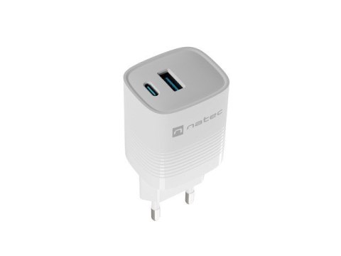 NATEC ŁADOWARKA RIBERA GAN 1X USB-A + 1X USB-C 30W BIAŁA NUC-2140 NATEC NATEC ŁADOWARKA RIBERA GAN 1X USB-A + 1X USB-C 30W BIAŁA NUC-2140 NATEC