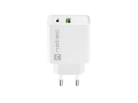 NATEC ŁADOWARKA SIECIOWA RIBERA USB-A + USB-C 20W POWER DELIVERY BIAŁA NUC-2061 NATEC NATEC ŁADOWARKA SIECIOWA RIBERA USB-A + USB-C 20W POWER DELIVERY BIAŁA NUC-2061 NATEC