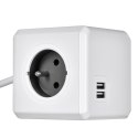 Przedłużacz allocacoc PowerCube Extended USB 2402GY/FREUPC (1,5m; kolor szary) Allocacoc