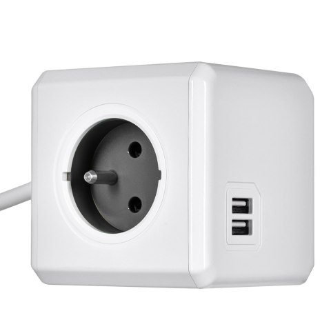 Przedłużacz allocacoc PowerCube Extended USB 2402GY/FREUPC (1,5m; kolor szary) Allocacoc Przedłużacz allocacoc PowerCube Extended USB 2402GY/FREUPC (1,5m; kolor szary) Allocacoc