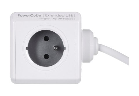 Przedłużacz allocacoc PowerCube Extended USB 2404/FREUPC (3m; kolor szary) Allocacoc Przedłużacz allocacoc PowerCube Extended USB 2404/FREUPC (3m; kolor szary) Allocacoc