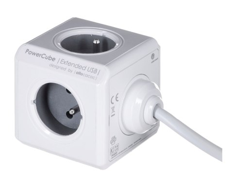 Przedłużacz allocacoc PowerCube Extended USB 2404/FREUPC (3m; kolor szary) Allocacoc Przedłużacz allocacoc PowerCube Extended USB 2404/FREUPC (3m; kolor szary) Allocacoc