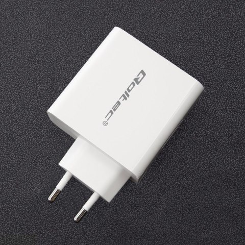 QOLTEC ŁADOWARKA SIECIOWA 63W | 5-20V | 1.5-3A | USB TYP C PD | USB QC 3.0 | BIAŁA Qoltec QOLTEC ŁADOWARKA SIECIOWA 63W | 5-20V | 1.5-3A | USB TYP C PD | USB QC 3.0 | BIAŁA Qoltec