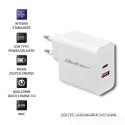QOLTEC ŁADOWARKA SIECIOWA 63W | 5-20V | 1.5-3A | USB TYP C PD | USB QC 3.0 | BIAŁA Qoltec