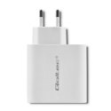 QOLTEC ŁADOWARKA SIECIOWA 63W | 5-20V | 1.5-3A | USB TYP C PD | USB QC 3.0 | BIAŁA Qoltec