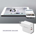 QOLTEC ŁADOWARKA SIECIOWA 63W | 5-20V | 1.5-3A | USB TYP C PD | USB QC 3.0 | BIAŁA Qoltec