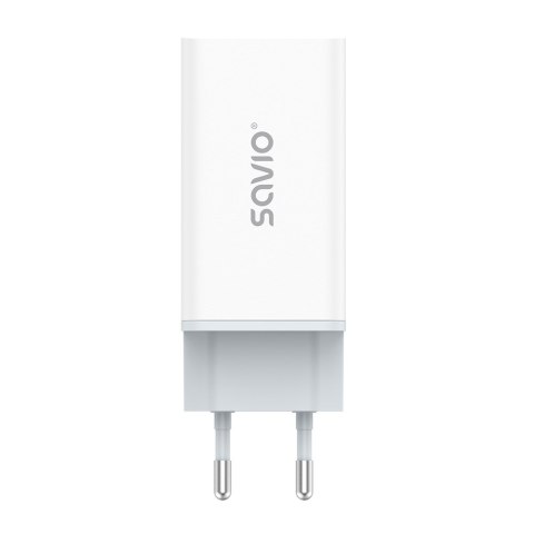 SAVIO ŁADOWARKA SIECIOWA GAN 65W BIAŁA LA-07 SAVIO SAVIO ŁADOWARKA SIECIOWA GAN 65W BIAŁA LA-07 SAVIO