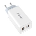 SAVIO ŁADOWARKA SIECIOWA GAN 65W BIAŁA LA-07 SAVIO