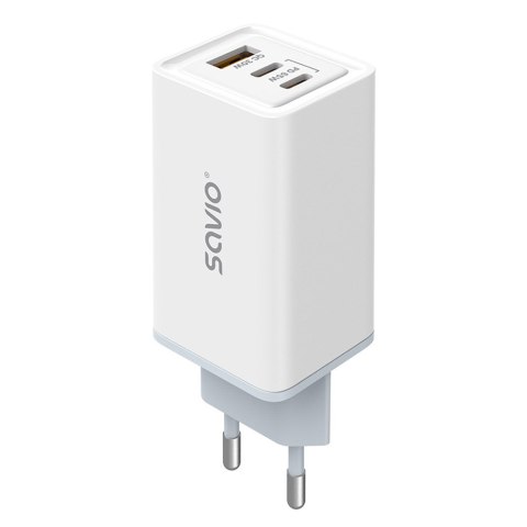 SAVIO ŁADOWARKA SIECIOWA GAN 65W BIAŁA LA-07 SAVIO SAVIO ŁADOWARKA SIECIOWA GAN 65W BIAŁA LA-07 SAVIO