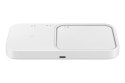 Samsung Wireless Charger Duo (with Travel Adapter), White Samsung