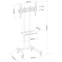 TECHLY STOJAK MOBILNY TV LED/LCD/PDP 32-70 CALI 40 TECHly