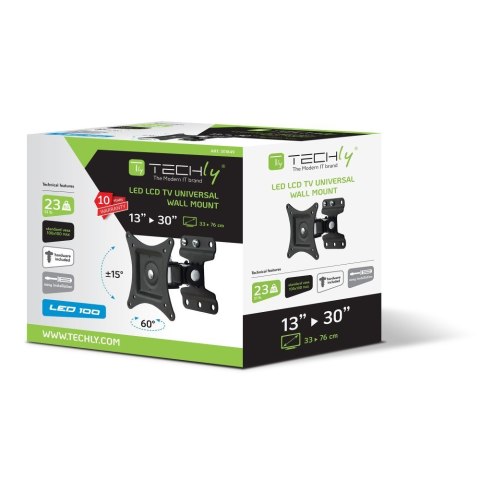 TECHLY UCHWYT ŚCIENNY TV LED/LCD 13-30 CALI 23KG O TECHly TECHLY UCHWYT ŚCIENNY TV LED/LCD 13-30 CALI 23KG O TECHly