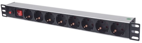INTELLINET LISTWA ZASILAJĄCA RACK 19 X8 1U SCHUKO 3M BEZPIECZNIK 713986 Intellinet INTELLINET LISTWA ZASILAJĄCA RACK 19 X8 1U SCHUKO 3M BEZPIECZNIK 713986 Intellinet