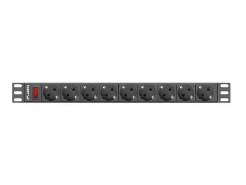 LANBERG LISTWA ZASILAJĄCA RACK 19" PDU 1U, 16A, 9X SHUKO, 3M PDU-09F-0300-BK Lanberg LANBERG LISTWA ZASILAJĄCA RACK 19" PDU 1U, 16A, 9X SHUKO, 3M PDU-09F-0300-BK Lanberg