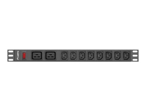 LANBERG LISTWA ZASILAJĄCA RACK 19" PDU PDU-02I1908I-0200-C20-BK (1U, 16A, 2X C19, 8X IEC C13, 2M, WTYK C20) Lanberg LANBERG LISTWA ZASILAJĄCA RACK 19" PDU PDU-02I1908I-0200-C20-BK (1U, 16A, 2X C19, 8X IEC C13, 2M, WTYK C20) Lanberg