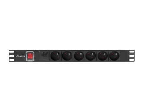 LANBERG LISTWA ZASILAJĄCA RACK PDU 19" (1U, 16A, 6X 230V PL, 2M, CZARNA) PDU-06E-0200-BK Lanberg LANBERG LISTWA ZASILAJĄCA RACK PDU 19" (1U, 16A, 6X 230V PL, 2M, CZARNA) PDU-06E-0200-BK Lanberg