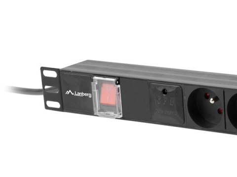 LANBERG LISTWA ZASILAJĄCA RACK PDU 19" (1U, 16A, 6X 230V PL, 2M, CZARNA) PDU-06E-0200-BK Lanberg LANBERG LISTWA ZASILAJĄCA RACK PDU 19" (1U, 16A, 6X 230V PL, 2M, CZARNA) PDU-06E-0200-BK Lanberg