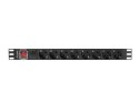 LANBERG LISTWA ZASILAJĄCA RACK PDU 19" (1U, 16A, 8X SHUKO, 2M, CZARNA) PDU-08F-0200-BK Lanberg