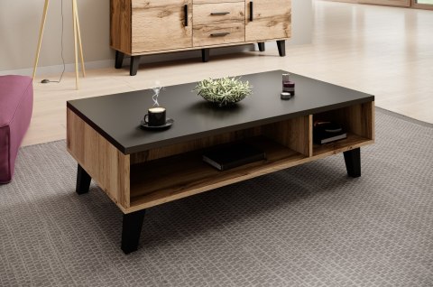 Ława LOTTA 110 wotan + czarny mat Cama MEBLE Ława LOTTA 110 wotan + czarny mat Cama MEBLE