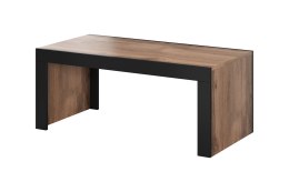 Ława/Stolik MILA 120x60x50 dąb wotan + czarny Cama MEBLE