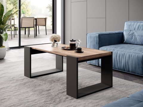 Ława/Stolik WOOD 120x55x46 dąb wotan + antracyt Cama MEBLE Ława/Stolik WOOD 120x55x46 dąb wotan + antracyt Cama MEBLE