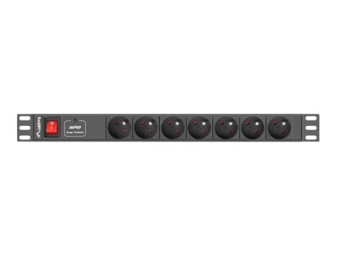 Listwa RACK Lanberg PDU-07E-0200-IEC-BK (7 x UTE; 10 A; 2m; kolor czarny) Lanberg Listwa RACK Lanberg PDU-07E-0200-IEC-BK (7 x UTE; 10 A; 2m; kolor czarny) Lanberg
