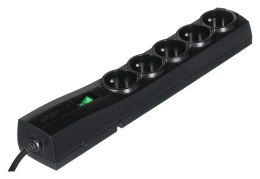 Listwa antyprzepięciowa Ever Classic 3,0m (5 x UTE; 10 A; kolor czarny) (T/LZ09-CLA030/0000) Ever