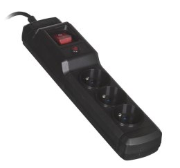 Listwa przeciwprzepięciowa Activejet (3 x UTE; 10 A; 1,5m; kolor czarny) Activejet