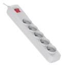 Listwa przeciwprzepięciowa Activejet 5gn/1,5m/cz (10A; 2300W) 1,5m; kolor szary Activejet