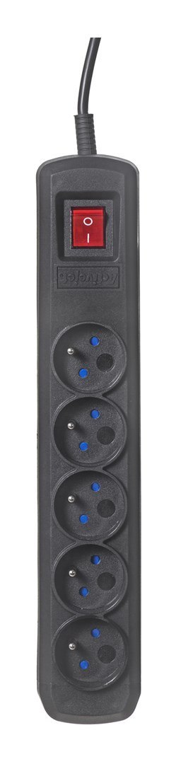Listwa przeciwprzepięciowa Activejet 5gn/5m/cz (10A; 2300W) 5m; kolor czarny Activejet Listwa przeciwprzepięciowa Activejet 5gn/5m/cz (10A; 2300W) 5m; kolor czarny Activejet