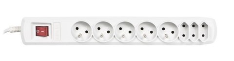 Listwa przeciwprzepięciowa Activejet APN-8g/3m-GR (3 x Typ C, 5 x UTE; 10 A; 3m; kolor szary) Activejet Listwa przeciwprzepięciowa Activejet APN-8g/3m-GR (3 x Typ C, 5 x UTE; 10 A; 3m; kolor szary) Activejet