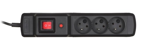 Listwa przeciwprzepięciowa Activejet COMBO 3gn/1,5m/cz (10A; 2300W) 1,5m; kolor czarny Activejet Listwa przeciwprzepięciowa Activejet COMBO 3gn/1,5m/cz (10A; 2300W) 1,5m; kolor czarny Activejet