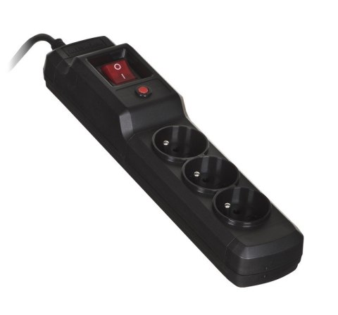 Listwa przeciwprzepięciowa Activejet COMBO 3gn/3m/cz (10A; 2300W) 3m; kolor czarny Activejet Listwa przeciwprzepięciowa Activejet COMBO 3gn/3m/cz (10A; 2300W) 3m; kolor czarny Activejet