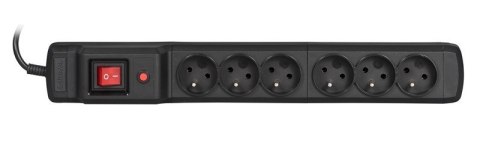 Listwa przeciwprzepięciowa Activejet COMBO 6gn/3m/cz (10A; 2300W) 3m; kolor czarny Activejet Listwa przeciwprzepięciowa Activejet COMBO 6gn/3m/cz (10A; 2300W) 3m; kolor czarny Activejet