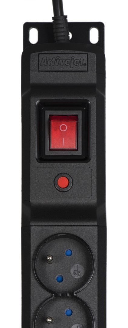Listwa przeciwprzepięciowa Activejet COMBO/12gn/1,5m/cz (12 x UTE; 10 A (2500 W); 1,5m; kolor czarny) Activejet Listwa przeciwprzepięciowa Activejet COMBO/12gn/1,5m/cz (12 x UTE; 10 A (2500 W); 1,5m; kolor czarny) Activejet