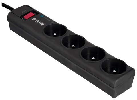 Listwa przeciwprzepięciowa EATON PS4F (4 x UTE; 10 A; kolor czarny) EATON Listwa przeciwprzepięciowa EATON PS4F (4 x UTE; 10 A; kolor czarny) EATON
