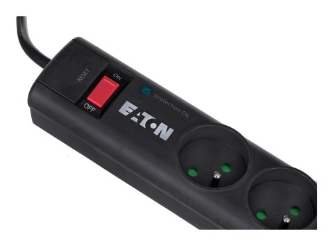 Listwa przeciwprzepięciowa EATON PS6F (6 x UTE; 10 A; kolor czarny) EATON Listwa przeciwprzepięciowa EATON PS6F (6 x UTE; 10 A; kolor czarny) EATON