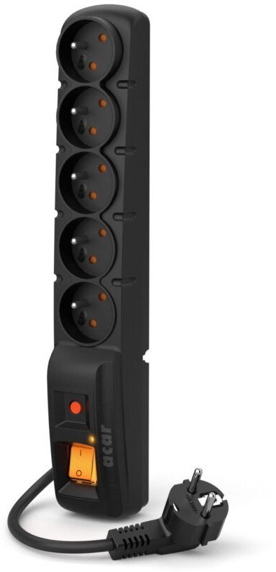 Listwa zasilająca Acar F5 PRO (3m ; czarny) Acar