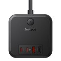 Listwa zasilająca Baseus PowerCombo 3AC+2U+2C 30W EU (1,5m; czarny) Baseus